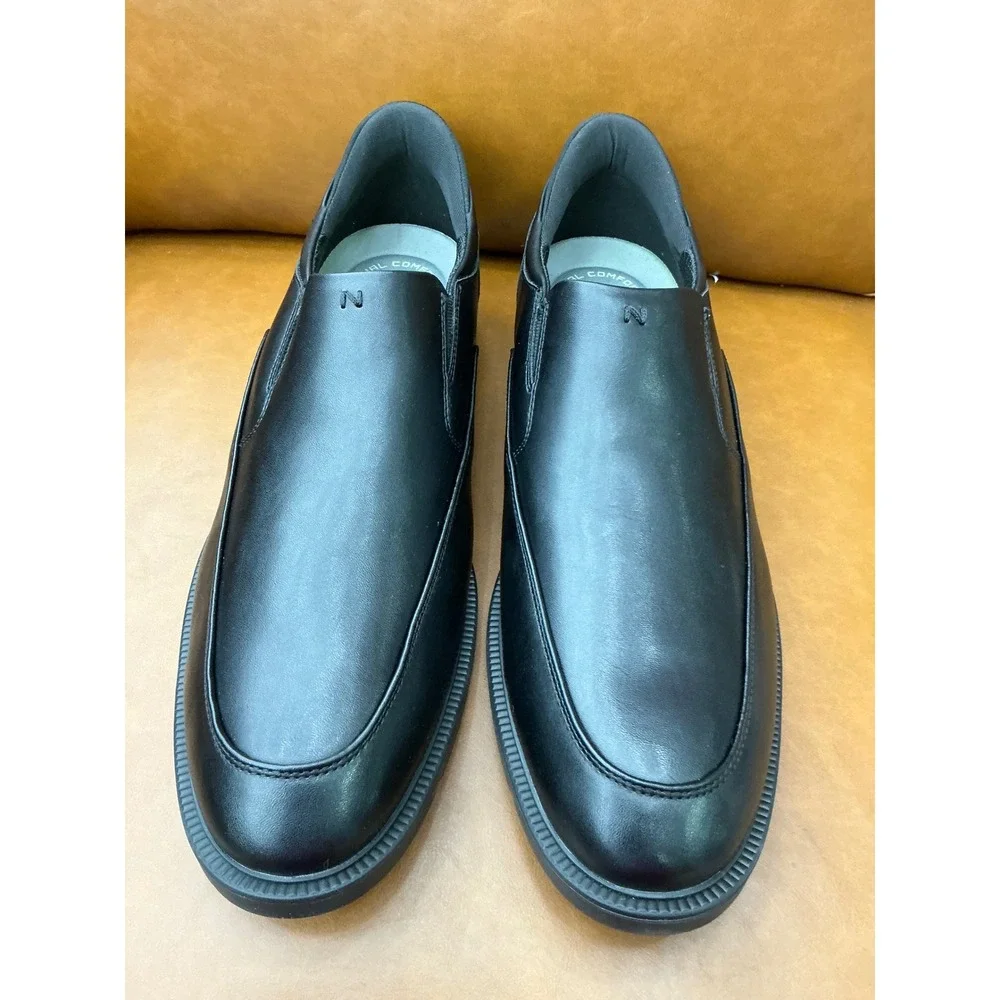 Nunn Bush Kore Hero MT SO Loafers Mens 13 XW Black Slip-on Bicycle Toe